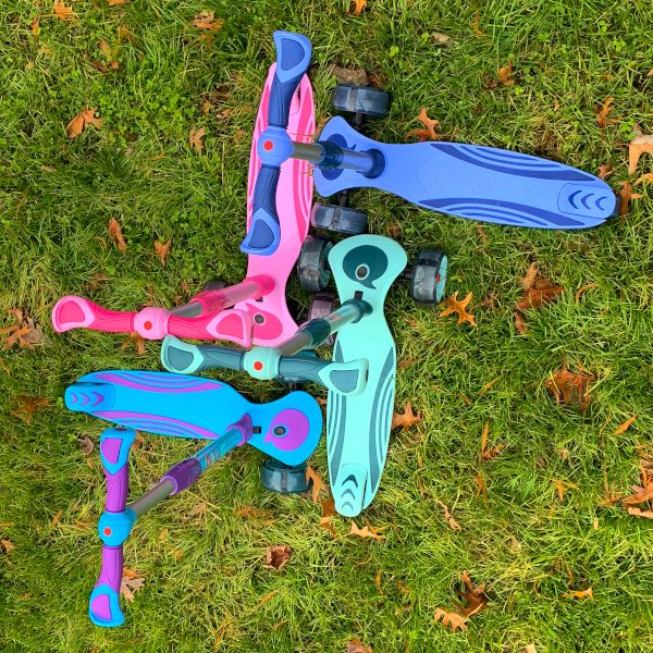 allek scooter F01 aqua blue purple vilot pink green boy girl