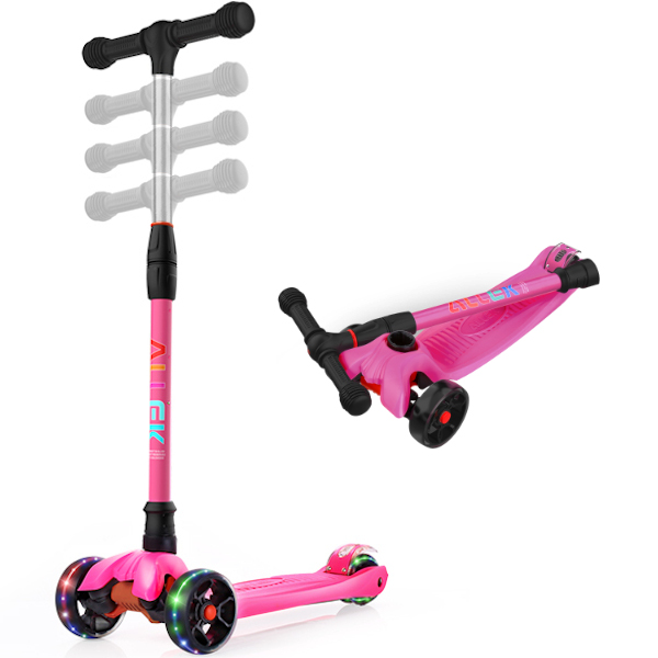 allek scooter simple basic B02 adjustable height durable lifting twisting lock 4 level