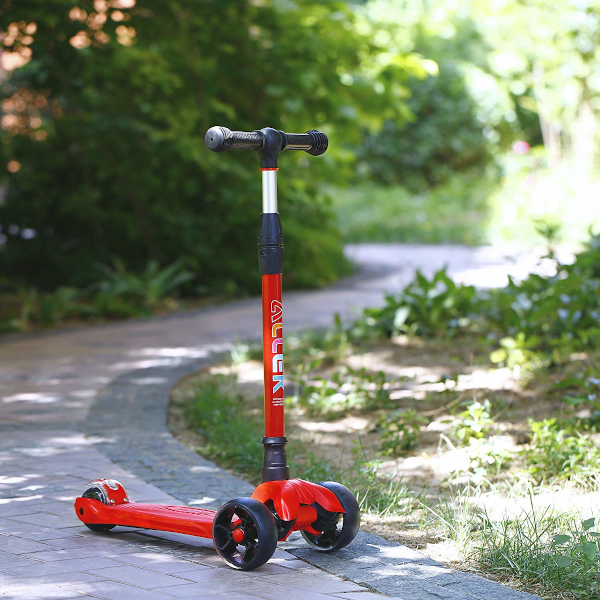 allek scooter B02 red pink girl balance training